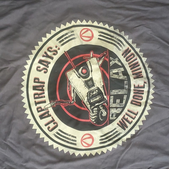 🎮 Borderlands 100% Cotton Mens Large Tee - NEW - Picture 2 of 3